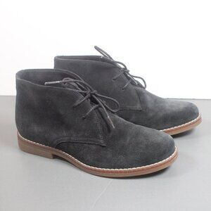 Men’s Size 9.5 Hush Puppies Black Suede Chukka Boots | Lace-Up Casual Dress